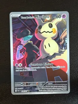 Team Rocket's Mimikyu 238/217 Illustration Rare Ascended Heroes Pokemon Holo LP - Image 1