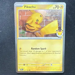 The Pokemon Company Pikachu 051/162 Cosmo Holo Promo 70 HP English TCG - Image 1