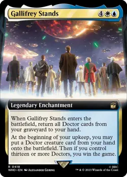 Gallifrey Stands Extended Art 0418 MTG WHO Rare NP - Image 1