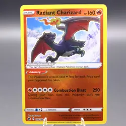 Radiant Charizard 020/159 Radiant Rare Crown Zenith Pokemon TCG NM - Image 1