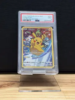 2020 POKEMON SWSH FIGURE COLLECTION PIKACHU #020 FULL ART PSA 9 BLACK STAR PROMO - Image 1