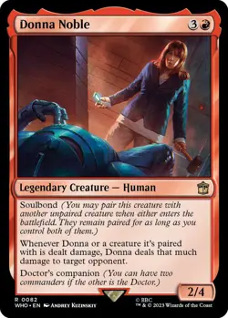 Donna Noble 0082 MTG WHO Rare NP - Image 1