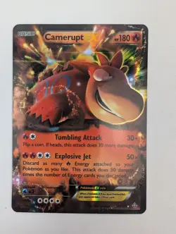 Pokemon Camerupt EX Primal Clash 29/160 Full Art Ultra Rare Holo EN - Image 1