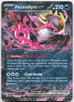 Fezandipiti ex 038/064 Double Rare Shrouded Fable Pokemon Holo Near Mint - Image 1