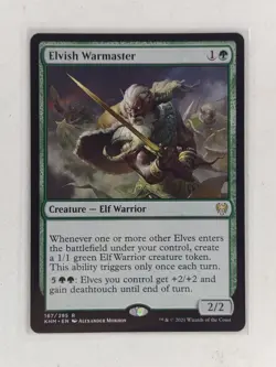 Elvish Warmaster - Kaldheim (KHM) MTG Magic the Gathering - NM+ - Image 1