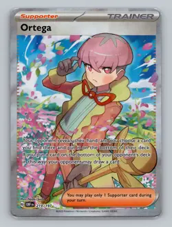 Ortega #219/197 Full Art Ultra Rare Obsidian Flames Pokemon Scarlet & Violet - Image 1