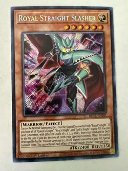 Yugioh - Royal Straight Slasher - Secret - 1st - BLCR-EN001 - NM - Image 1