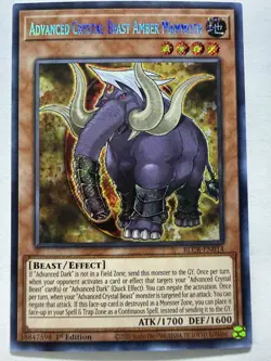 Yu-Gi-Oh! - Advanced Crystal Beast Amber Mammoth - Secret - 1st - BLCR-EN014 - N - Image 1