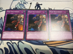 Yugioh Trap Dustshoot Super Rare RA05-EN077 Near Mint x3 - Image 1