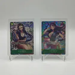 One Piece Card Game Nico Robin P-111 Asia Championship Promo 2 Card Set Japanese - Image 1