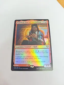 Birgi, God of Storytelling / Harnfel 1x FOIL KHM MTG Kaldheim Rare MINT - Image 1