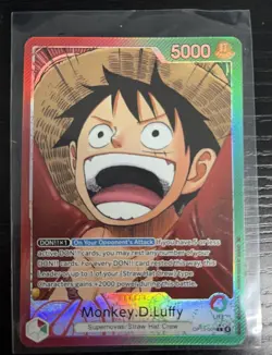 2025 ONE PIECE OP13-CARRYING ON HIS WILL #001 MONKEY D. LUFFY ALT ART - Image 1
