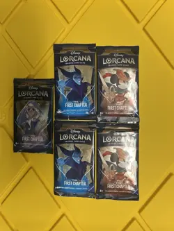 Disney Lorcana The First Chapter New Sealed Packs Lot Of 5 - Image 1