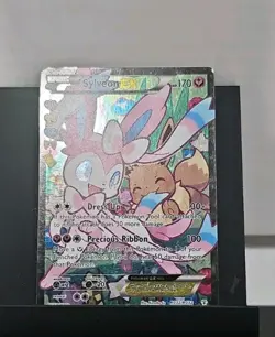 Pokemon Sylveon EX Full Art Ultra Rare Holo RC32/RC32 Generations Card MP - Image 1