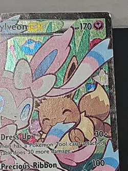 Pokemon Sylveon EX Full Art Ultra Rare Holo RC32/RC32 Generations Card MP - Image 5