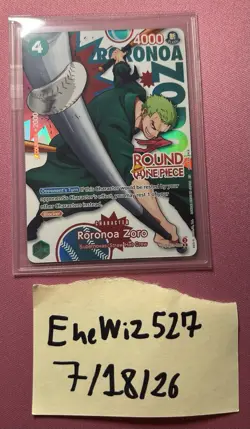 Roronoa Zoro One Piece Card Game English Round 1 Promo - Image 1