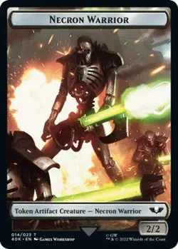 Foil - Necron Warrior // Insect Double-sided Token (Surge Foil) - N/A / LP / En - Image 1