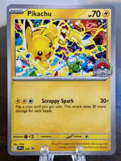 Pikachu 225 SV: Scarlet & Violet Black Star Promo Pokemon Card LP/NM - Image 1