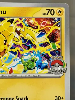 Pikachu 225 SV: Scarlet & Violet Black Star Promo Pokemon Card LP/NM - Image 3