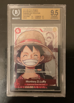 One Piece Monkey.D.Luffy P-001 25th anniversary premium card collection BGS 9.5 - Image 3