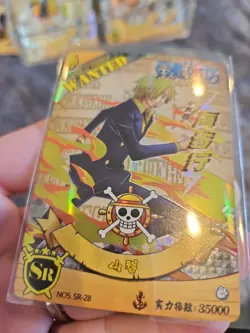 Sanji SR NO5 SR-28 One Piece Anime Card Holo Foil - Image 3