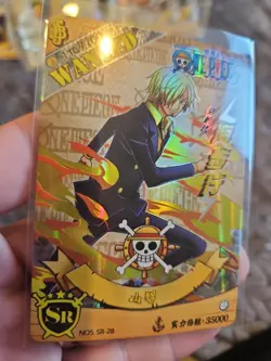 Sanji SR NO5 SR-28 One Piece Anime Card Holo Foil - Image 4