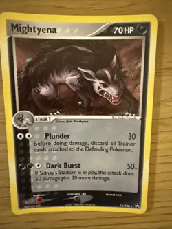 Mightyena - 18/108 - Holo Rare EX Power Keepers - Pokemon Card - - Image 4