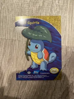 Pokemon Topps 2000 TV Animation Series 2 Clear Card #PC4 07 Squirtle - Image 2