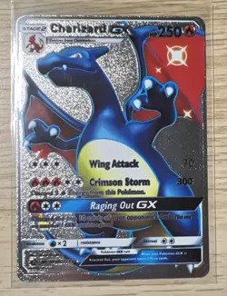 Collectable Pokemon Shiny Charizard GX SV49/SV94 Silver Metal Foil Card - Image 1
