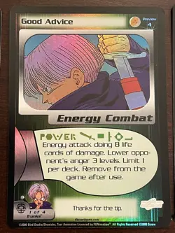 DBZ CCG Holo Foil Rare PREVIEW Lot Dragon Ball Z Cards 1 2 3 4 Score DBZ TCG - Image 5