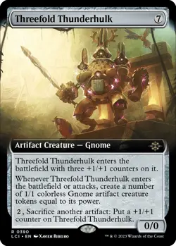LP - Threefold Thunderhulk (Extended Art) [LCI - 390] The Lost Caverns of Ixalan - Image 1