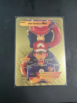 Pokemon🔥ASH KETCHUM VMAX🔥GRENINJA🔥GOLD FOIL🔥Gift/Collectible🔥 - Image 1