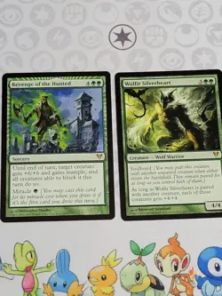 C3414 MAGIC MTG AVACYN RESTORED WOLFIR SILVERHEART REVENGE OF THE HUNTED LP RARE - Image 1
