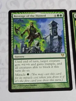 C3414 MAGIC MTG AVACYN RESTORED WOLFIR SILVERHEART REVENGE OF THE HUNTED LP RARE - Image 2