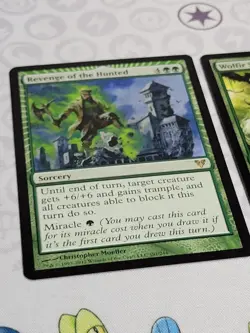 C3414 MAGIC MTG AVACYN RESTORED WOLFIR SILVERHEART REVENGE OF THE HUNTED LP RARE - Image 3
