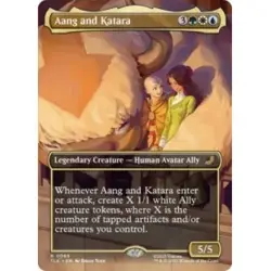 AANG AND KATARA (BORDERLESS) X4 Avatar: The Last Airbender Eternal Magic MTG - Image 1