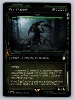 MTG Fallout Showcase Foil #347 Fog Crawler (Vigor) Rare Creature Elemental - Image 1
