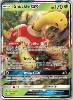 Shuckle GX 17/214 Pokemon Lost Thunder Ultra Rare Holo - Image 1