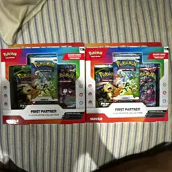 2X NEW🔥-Pokemon TCG First Partner Illustration Collection Series 2 - 2 Packs - Image 1