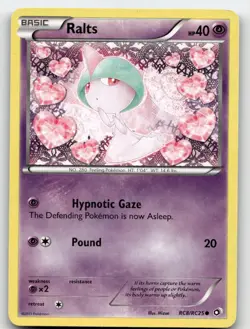 RALTS RC8/RC25 COMMON LEGENDARY TREASURES: RADIANT COLLECTION POKEMON LP - Image 1