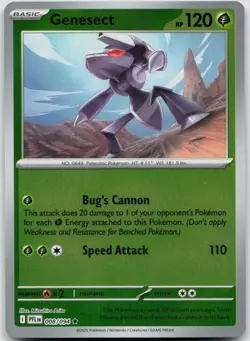 Genesect 008/094 Reverse Holo ME02: Phantasmal Flames Pokemon NM - Image 1