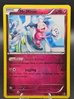 Mr. Mime Reverse Holo 97/162 LP BREAKthrough Pokemon Card - Image 1