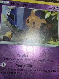 Mimikyu Reverse Holo Rare SWSH11: Lost Origin 080/196 LP Pokemon - Image 5