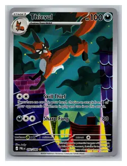 Thievul 092/084 Illustration Rare Pitch Black Pokemon Holo Near Mint - Image 1
