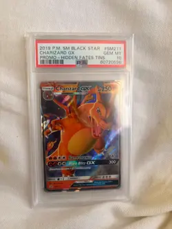 2019 POKEMON SM BLACK STAR PROMO HIDDEN FATES TINS #SM211 CHARIZARD GX PSA 10 - Image 3