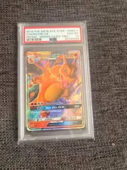 2019 POKEMON SM BLACK STAR PROMO HIDDEN FATES TINS #SM211 CHARIZARD GX PSA 10 - Image 4