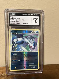 Pokemon Tcg Call Of Legends Lugia #15 Reverse Holo Cgc 10 - Image 2