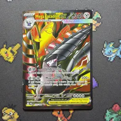 Pokemon TCG - Mega Excadrill ex 103/084 Me05: Pitch Black Holo - Image 1