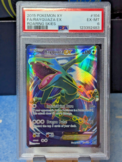 Rayquaza EX 104/108 Roaring Skies Pokemon 2016 PSA 6 - Image 1