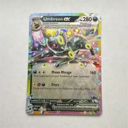 Pokemon Umbreon ex 060/131 SV Prismatic Evolutions Double Rare Holofoil - Image 1